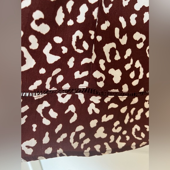 Lane 201; &Merci Brand, Boutique Leopard Wine Dress, Size Small - Picture 5 of 5